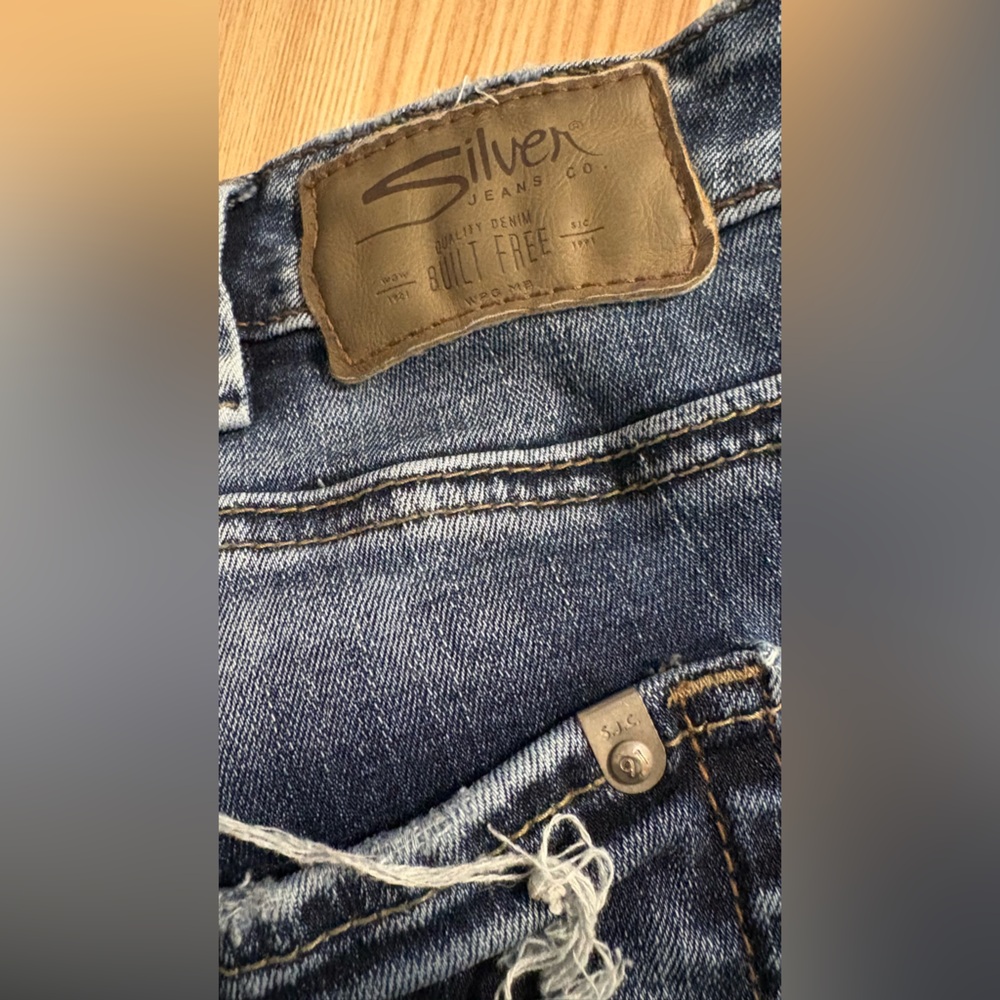 Silver Jeans Women’s SAM Distressed Jeans Plus Size 24 - Picture 12 of 12